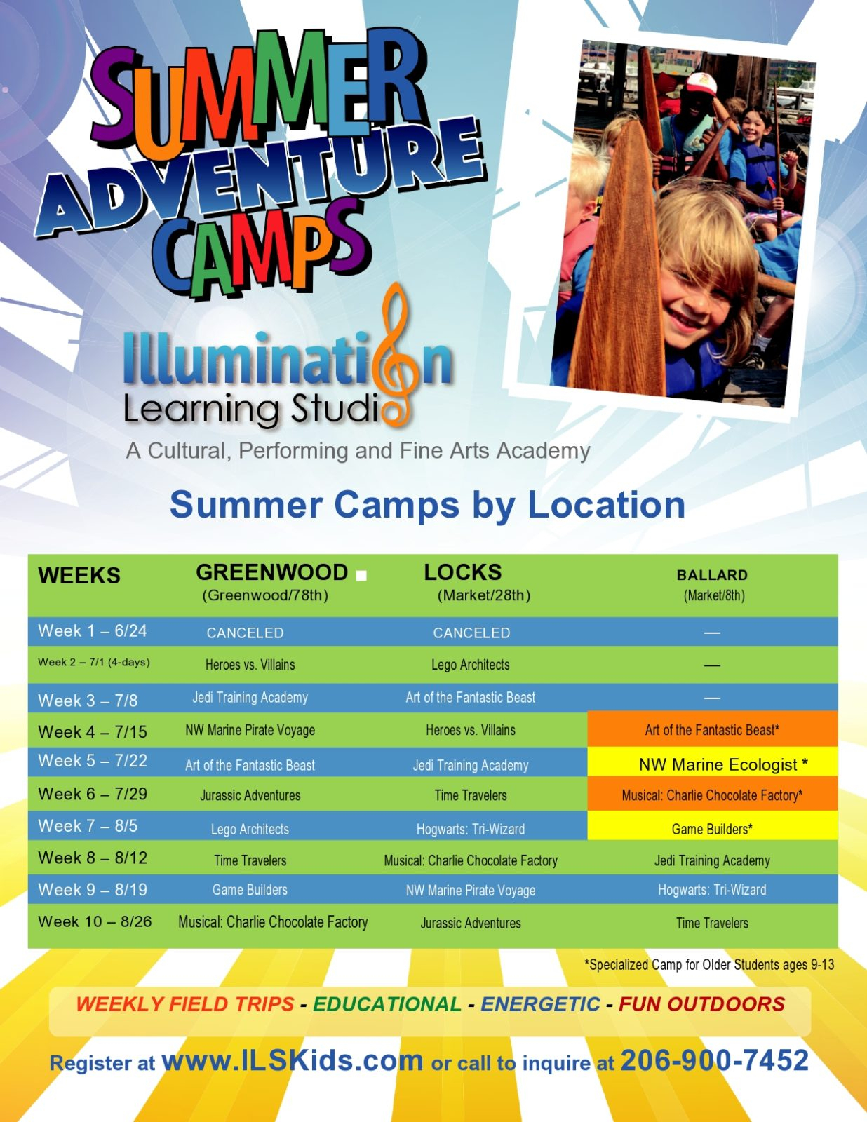 50 Free Summer Camp Flyers (Templates &amp; Brochures) ᐅ