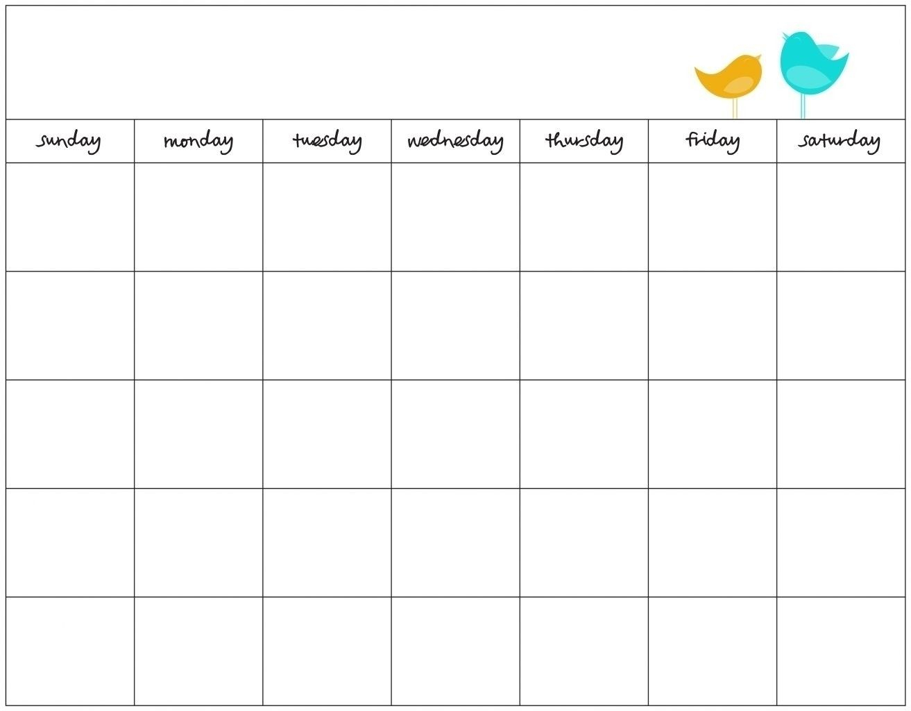 7 Day Calendar Print Out Di 2020