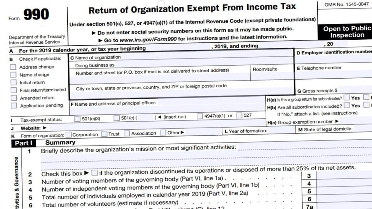 990 Form 2021 - Irs Forms - Zrivo