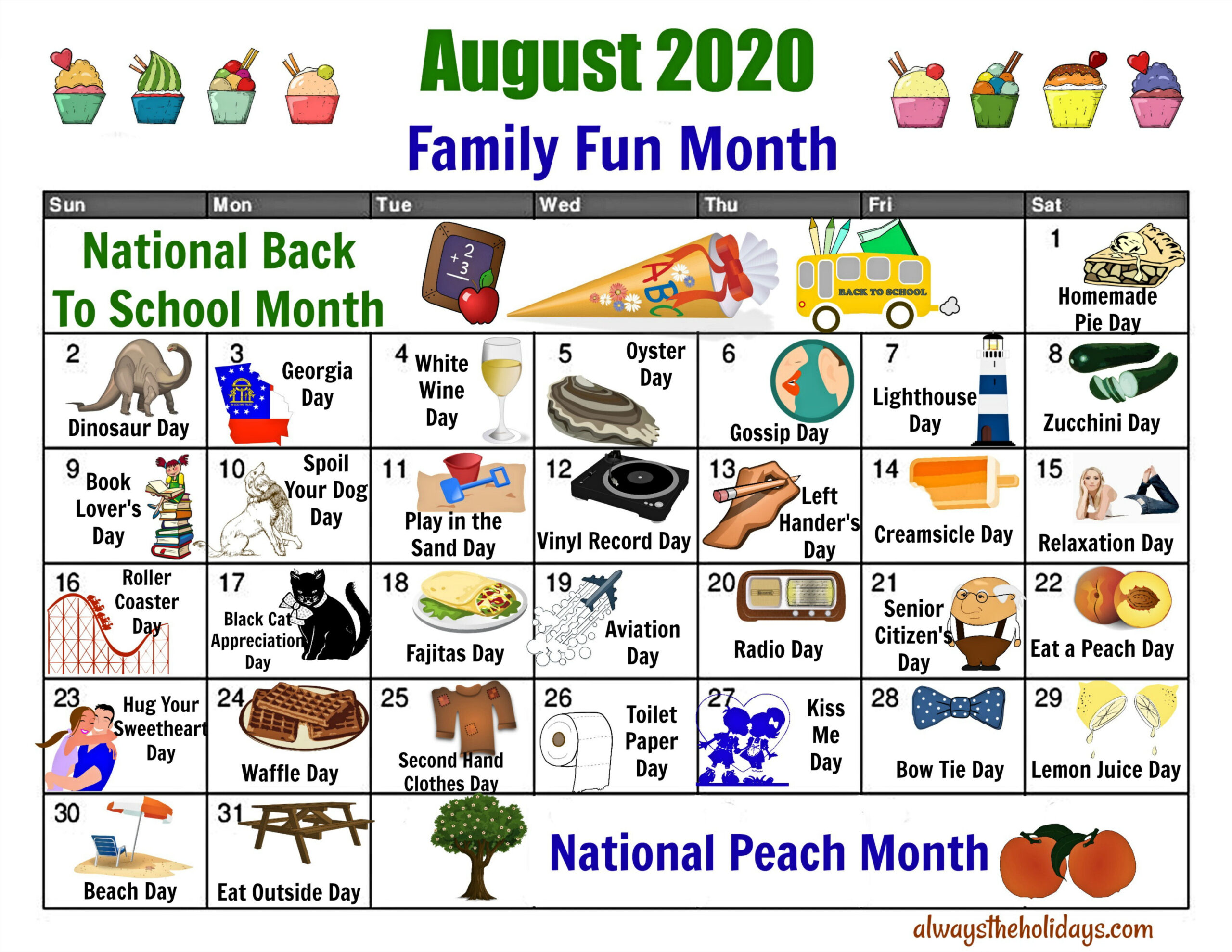 National Food Day Calendar 2021 Example Calendar Printable