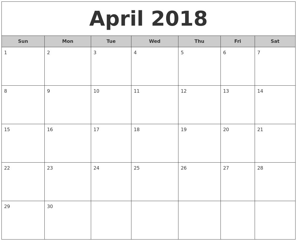 Blank Calendar Mon Through Fri With No Dates Or Month