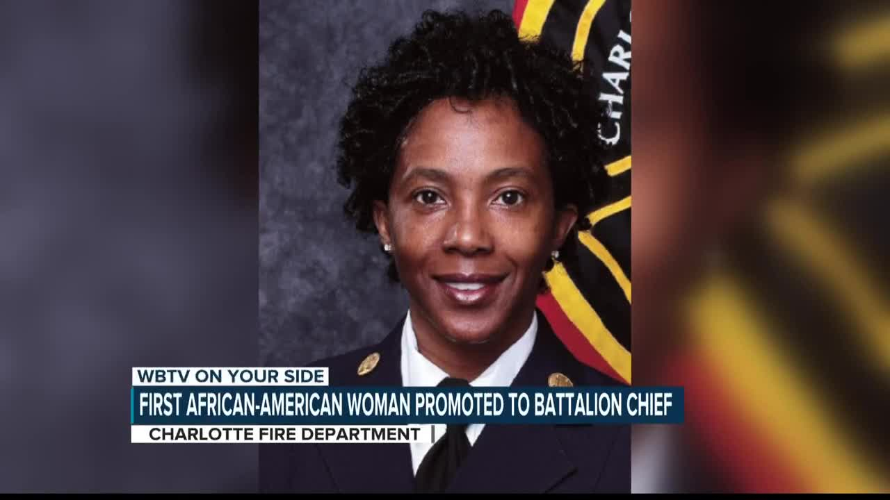 Charlotte Fire Department Promoting First African American