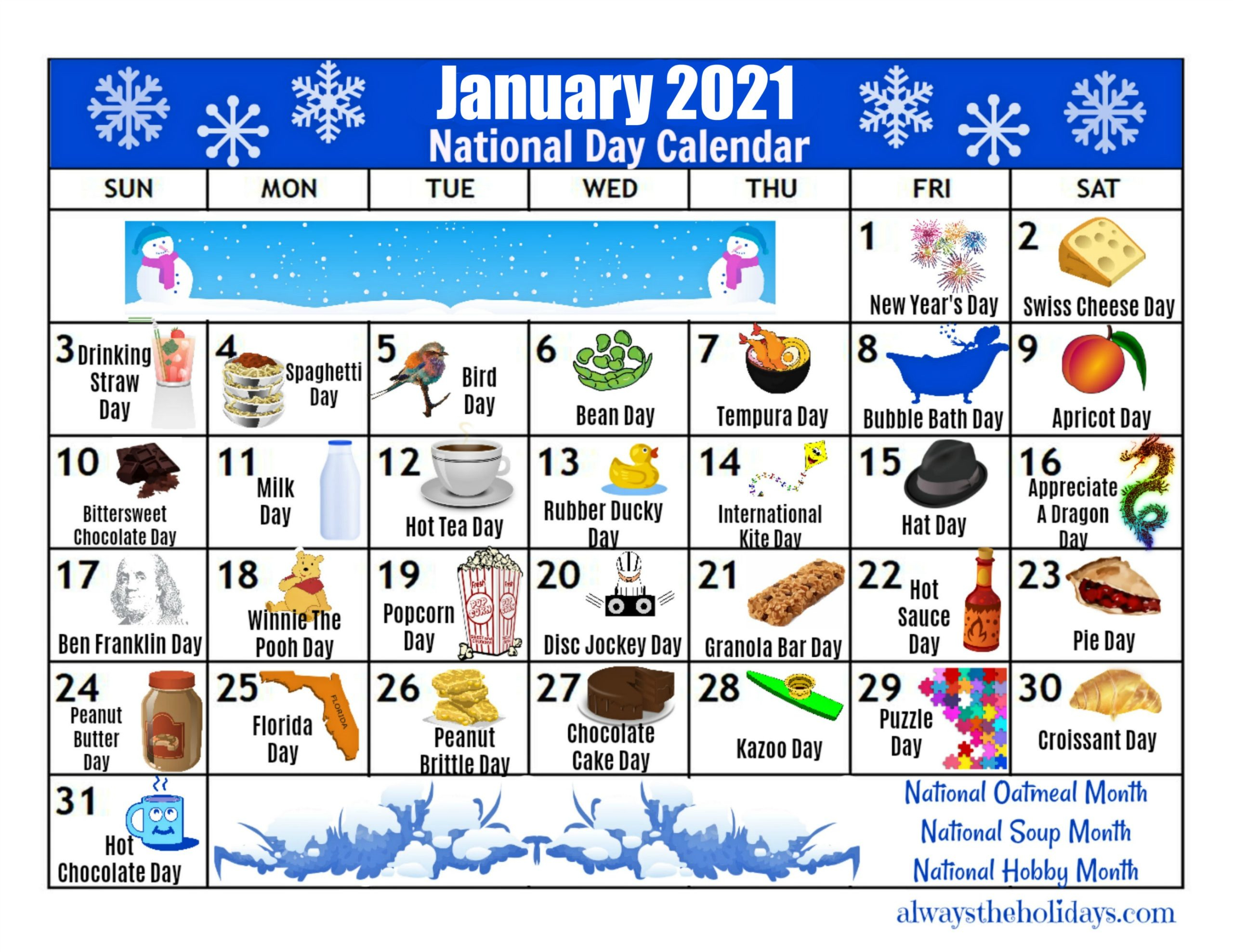 December 2020 And January 2021 Calendar With Holidays