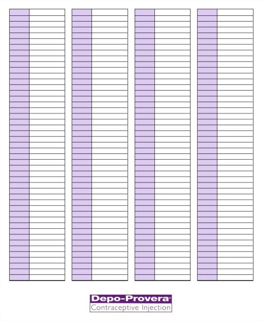 Depo Provera Injection Schedule 2021 Depo Provera Calendar