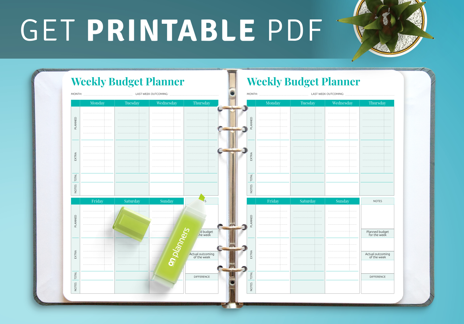 Download Printable Simple Weekly Budget Template Pdf