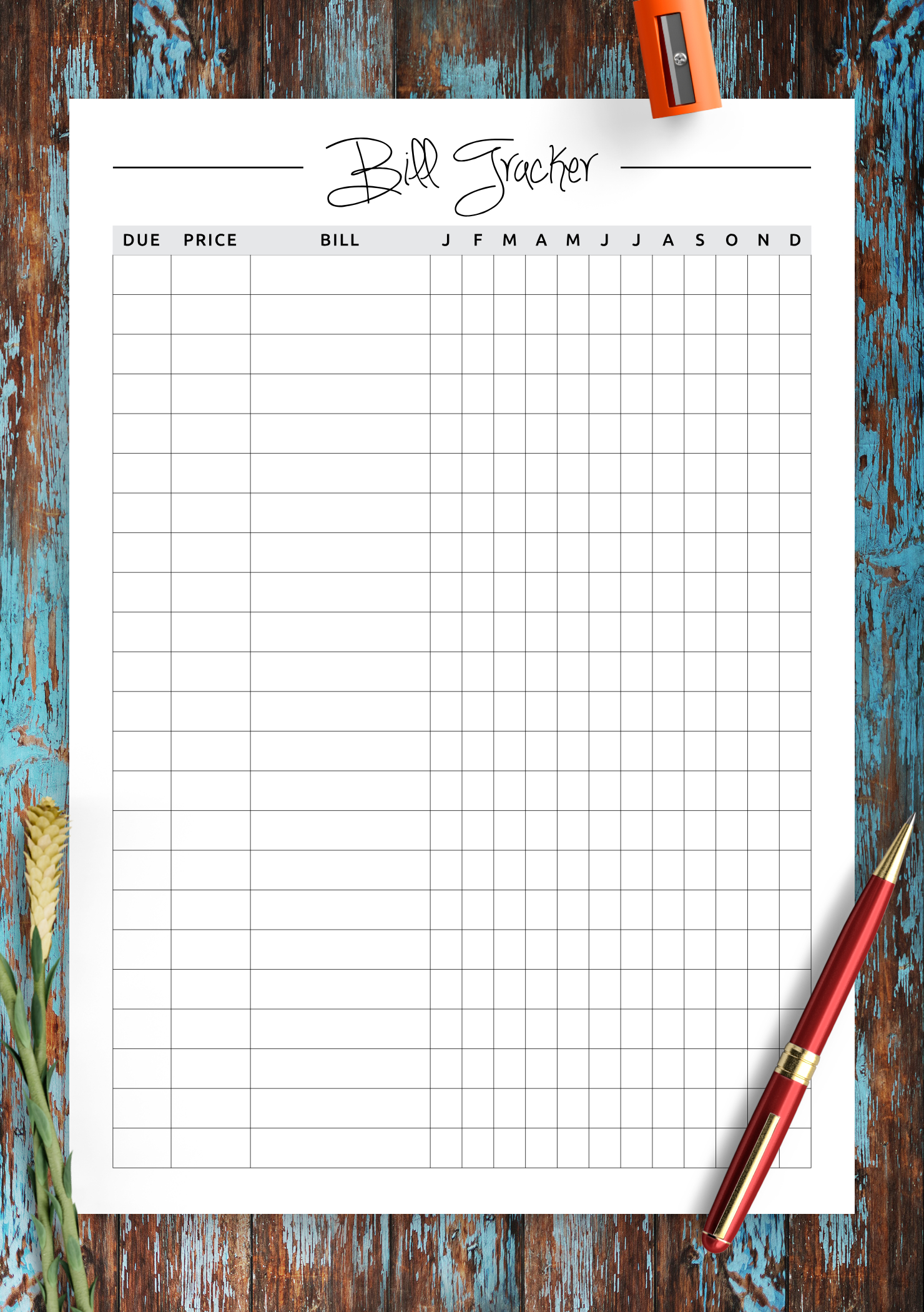 monthly bill planner 2021 example calendar printable