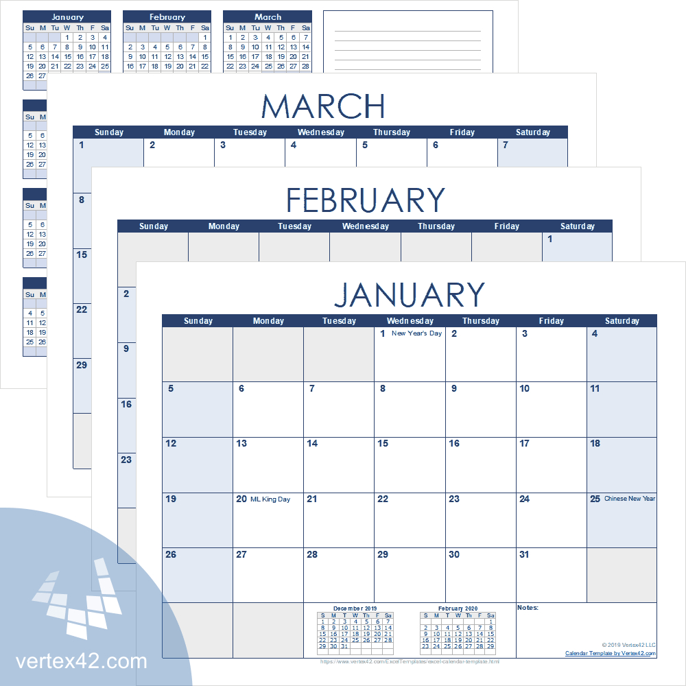 Excel Calendar Template For 2021 And Beyond