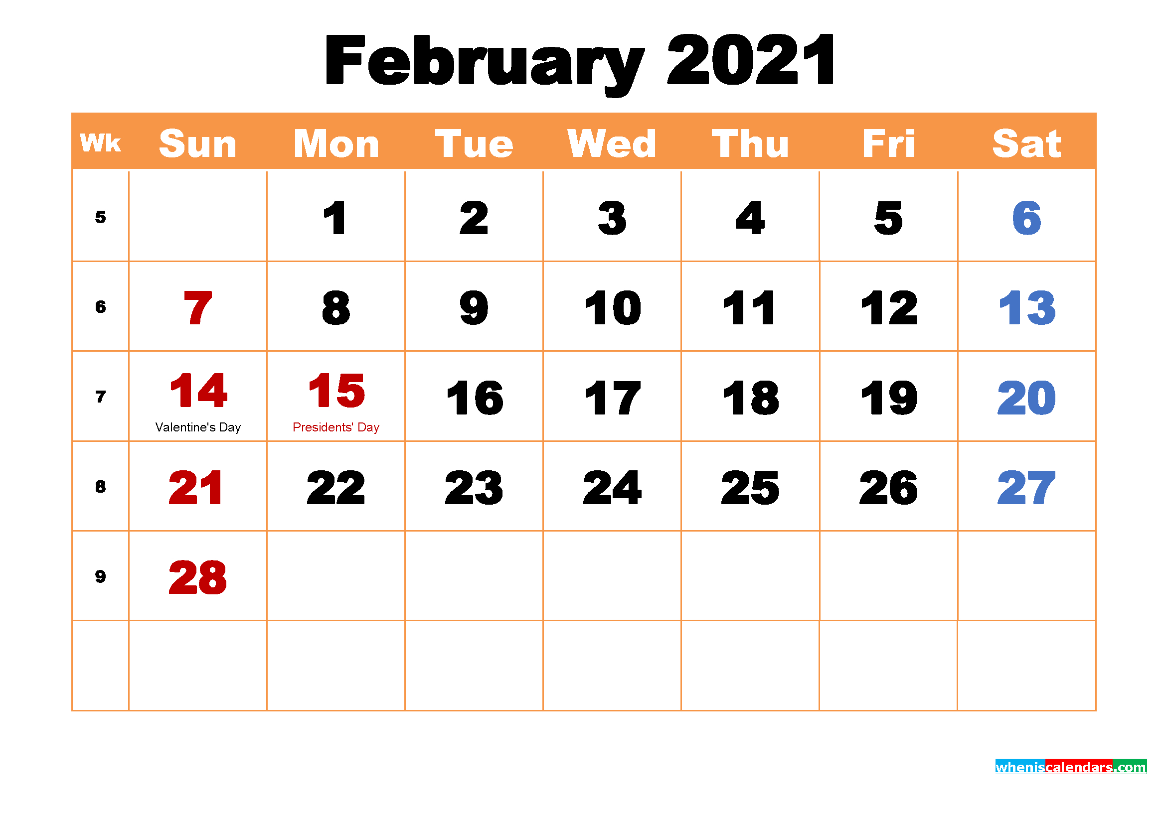 February 2021 Calendar Wallpapers - Top Free February 2021