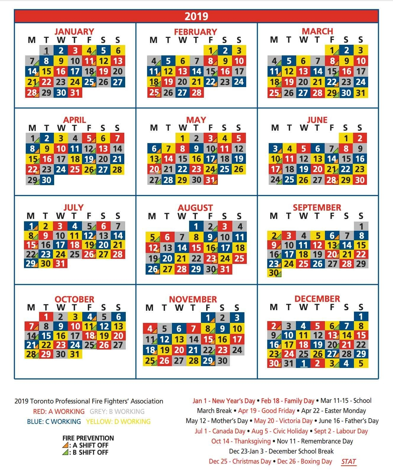 Firefighter 48 96 Shift Calendar - Drone Fest