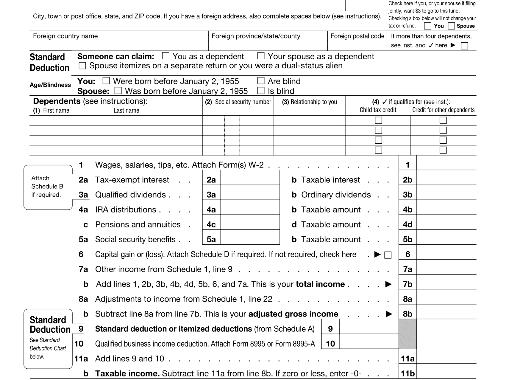 Irs Form 1040 2021 Printable | Example Calendar Printable