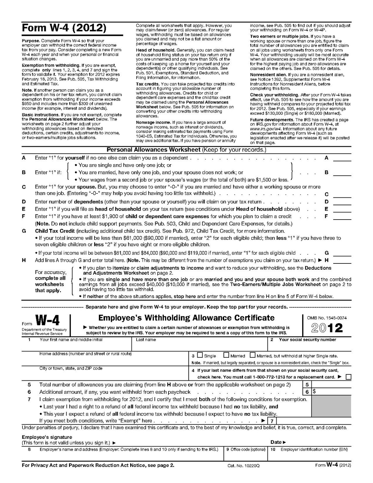 Form W-4 - Wikipedia