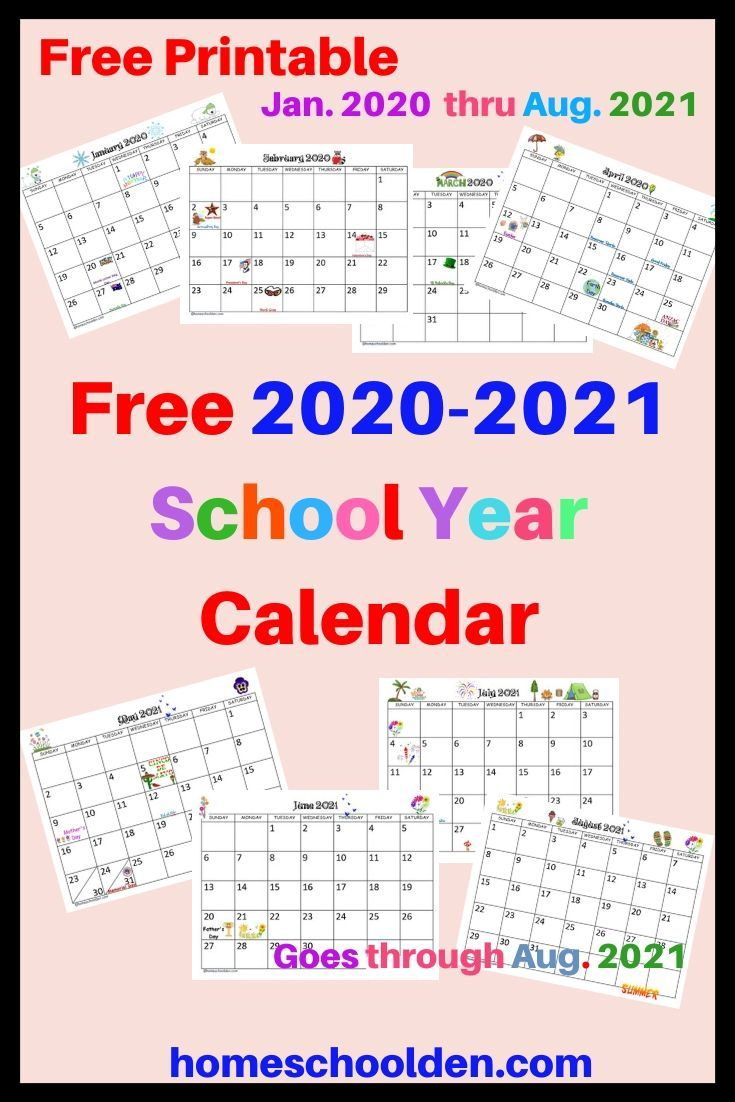 Free Printable 2021 2021 School Calendar | Example Calendar Printable