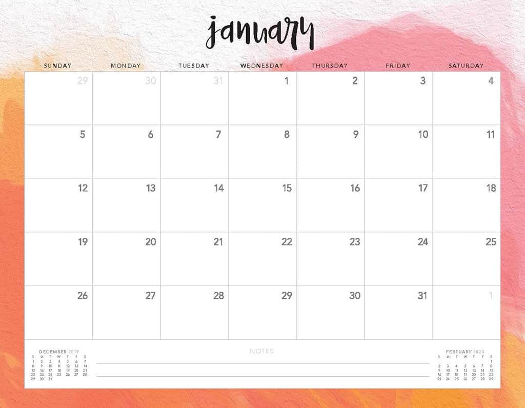 Free 2020 Printable Calendars - 51 Designs To Choose From!