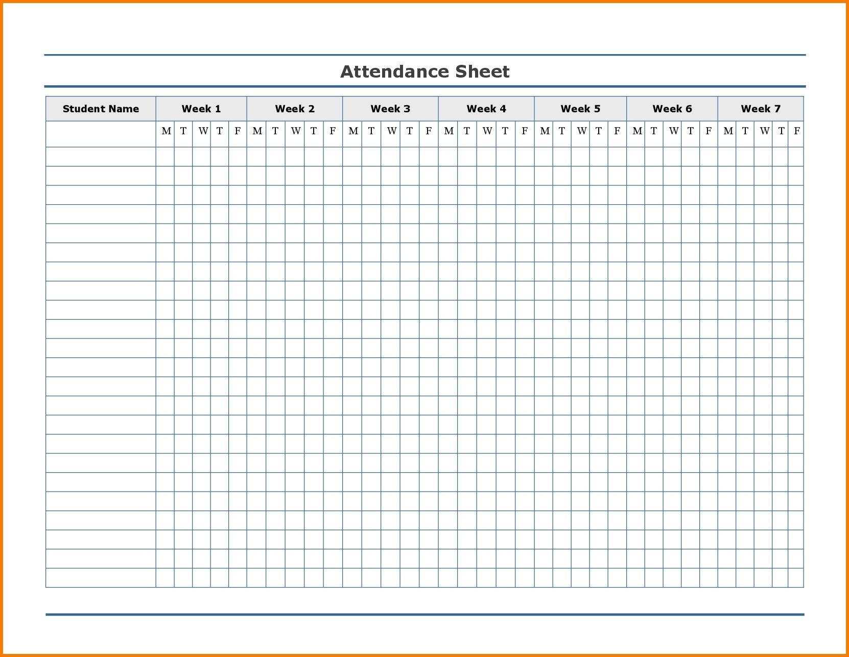 Free Employee Attendance Calendar | Employee Tracker