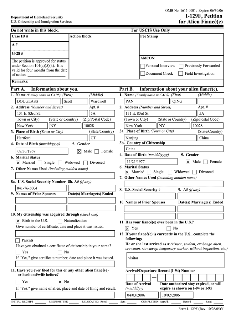 I 129F - Fill Out And Sign Printable Pdf Template | Signnow