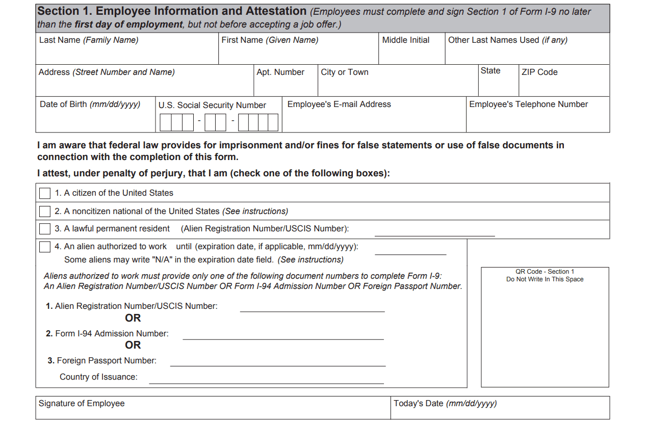 Blank I 9 Form 2020 Printable Form Free Example Calendar Printable Vrogue 2546