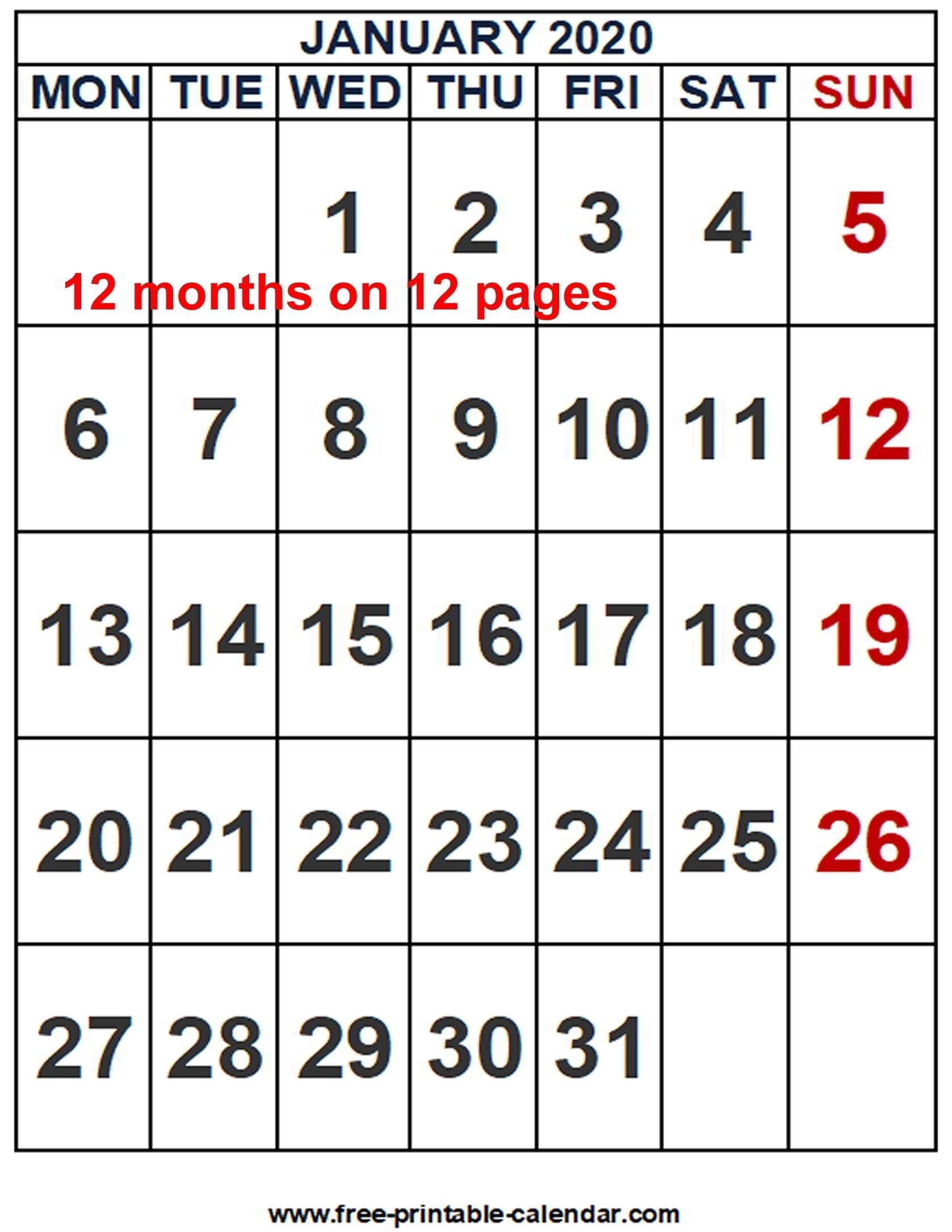 Incredible Microsoft Word 2020 Calendar Template In 2020