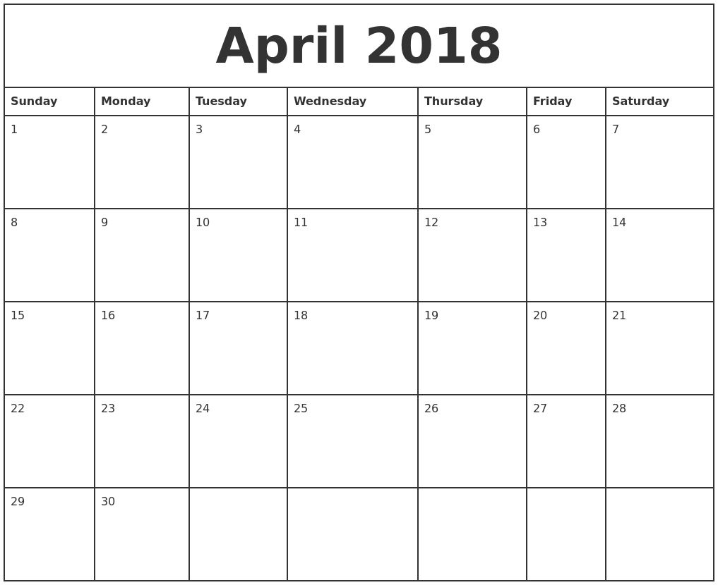 Monthly Calendar You Can Type In | Monthly Calendar