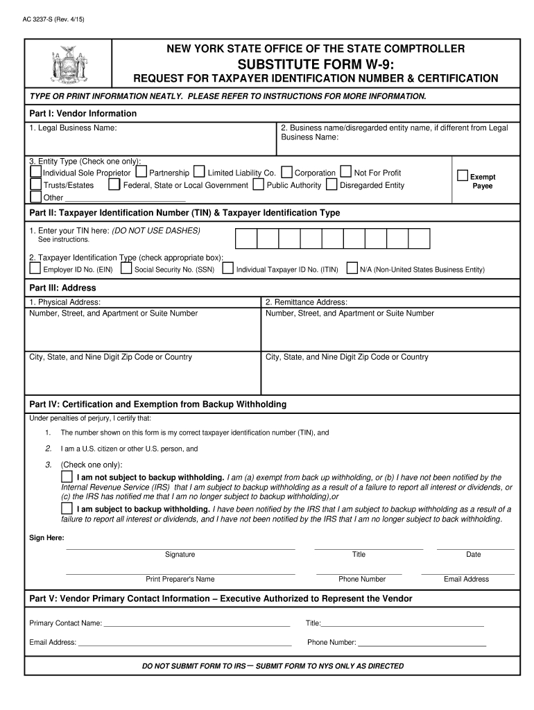 Ny W 9 Form - Fill Out And Sign Printable Pdf Template | Signnow
