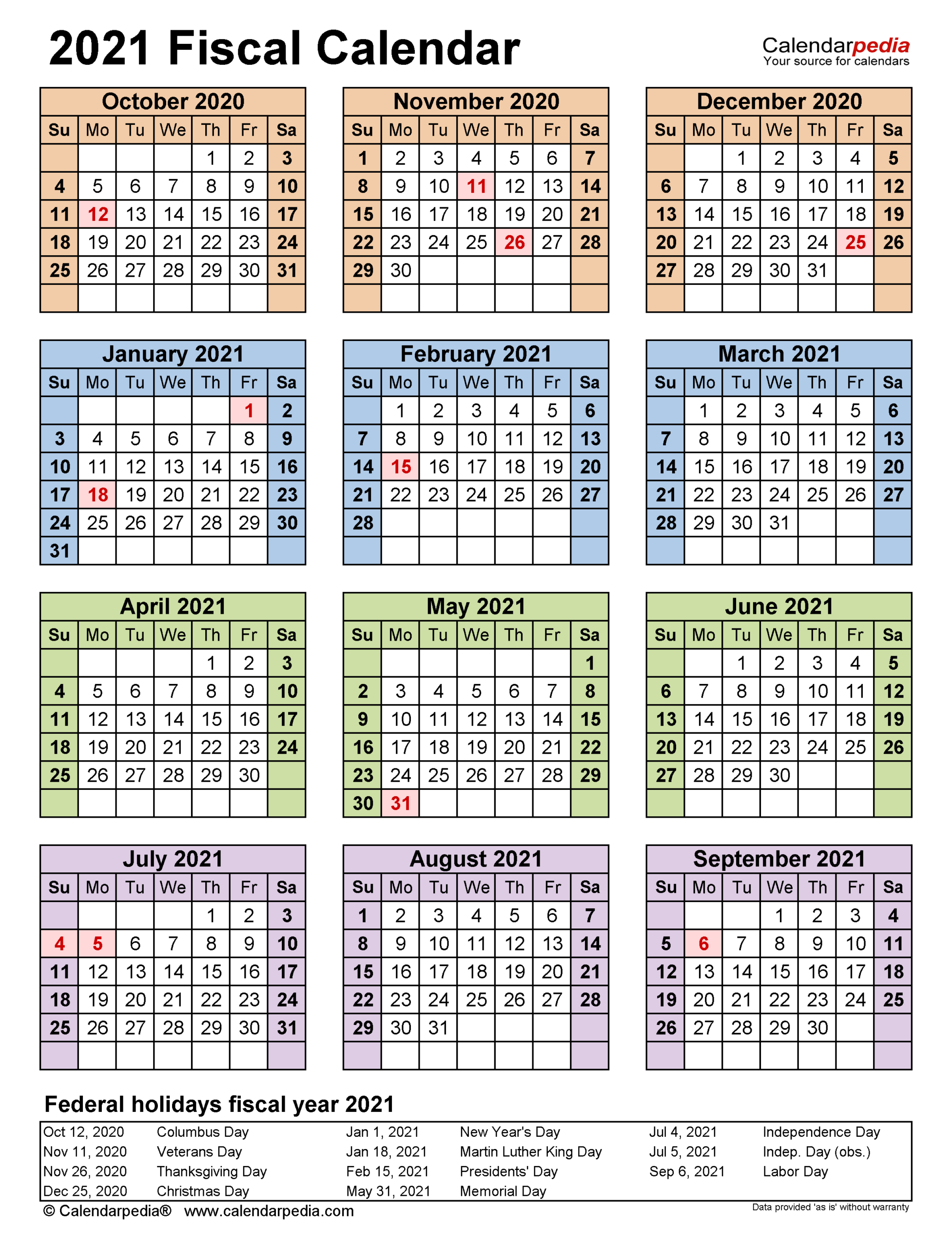 Payroll Calendar Printable For 2020