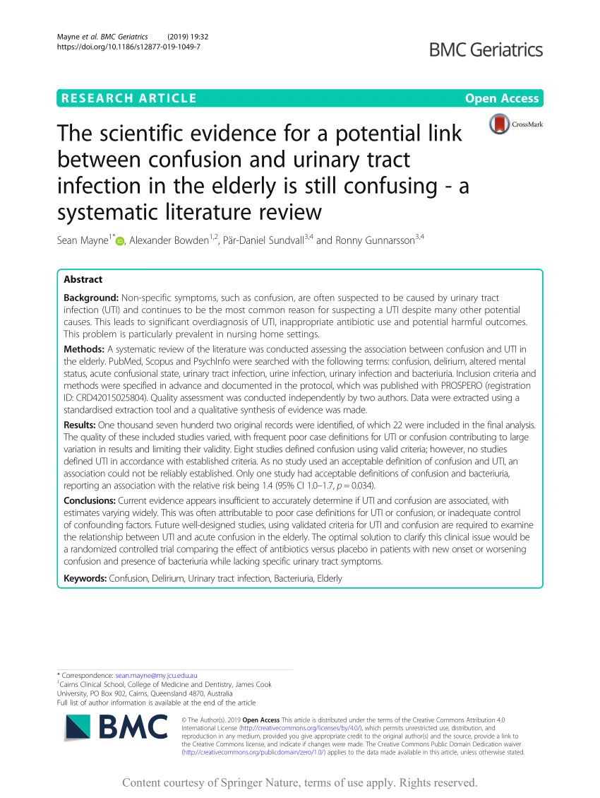 (Pdf) The Scientific Evidence For A Potential Link Between