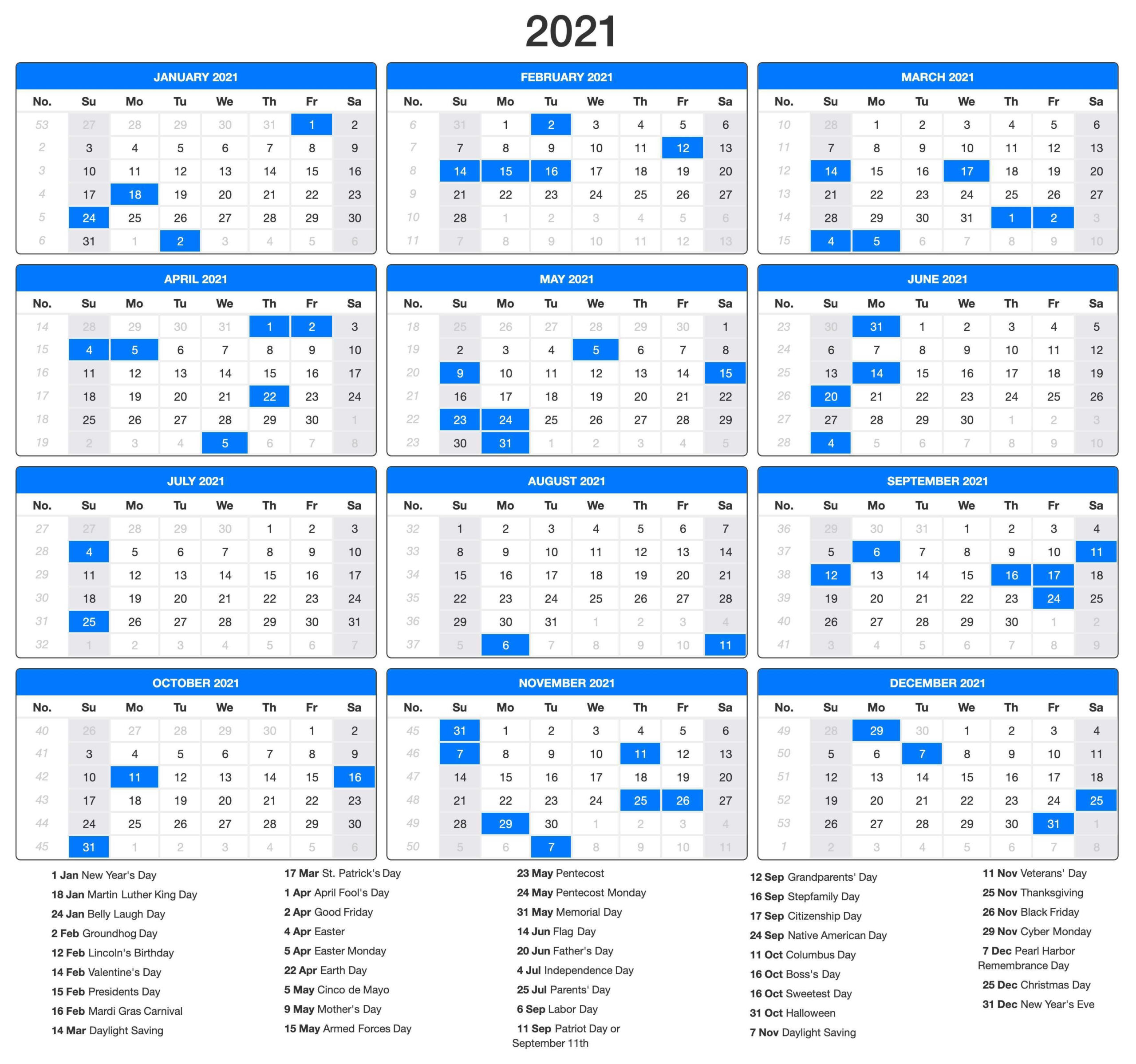 Printable 2021 Calendar Pdf | Calendar Printables, Us