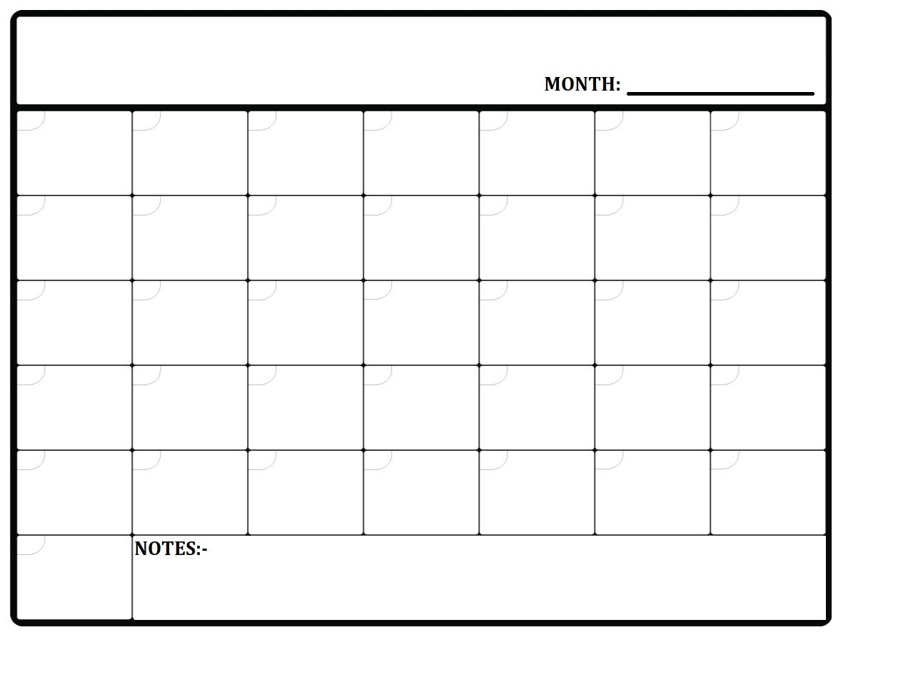 Printable Monthly Planner Template Available In Pdf And Jpg