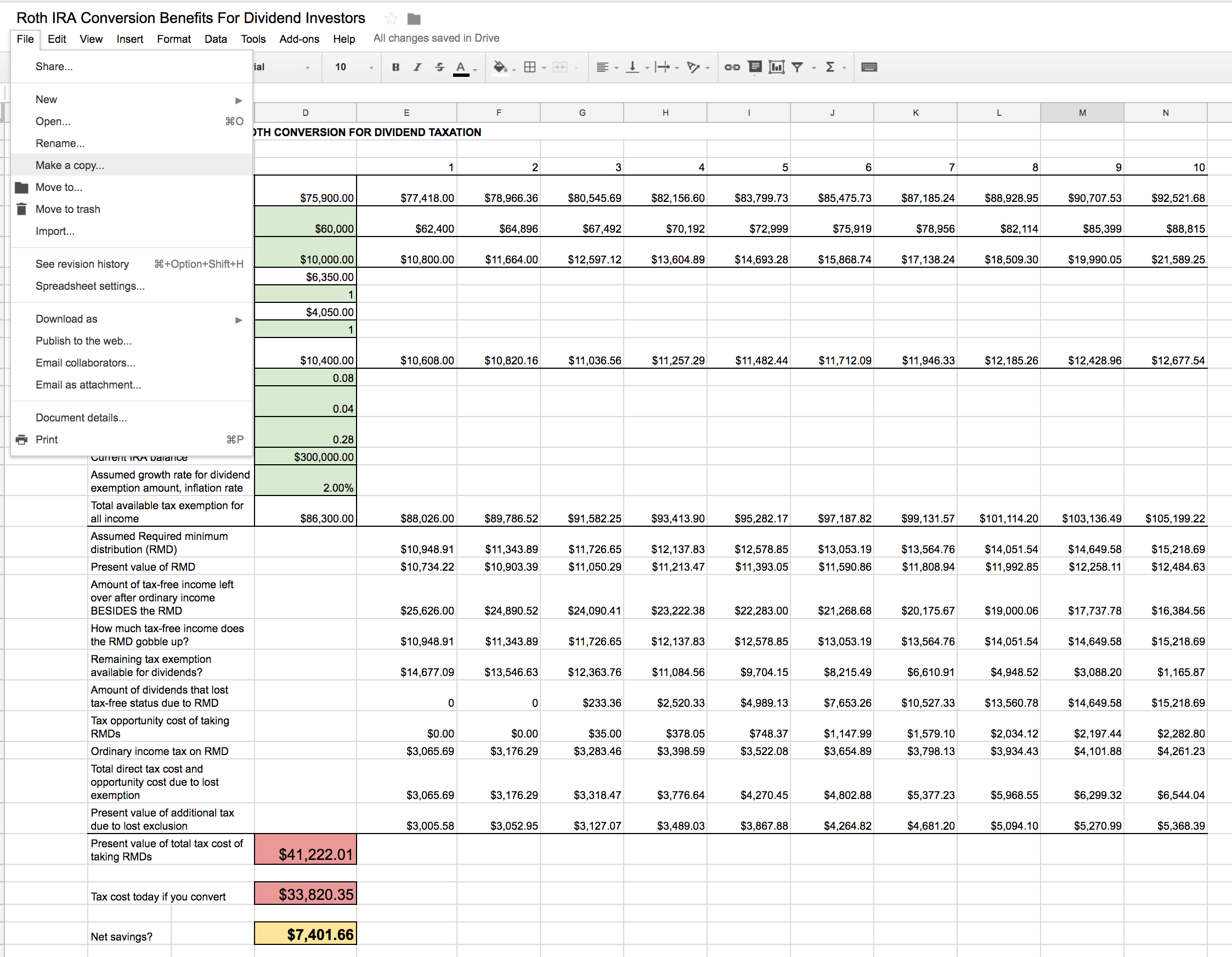 Roth Ira Conversion Spreadsheet | Seeking Alpha