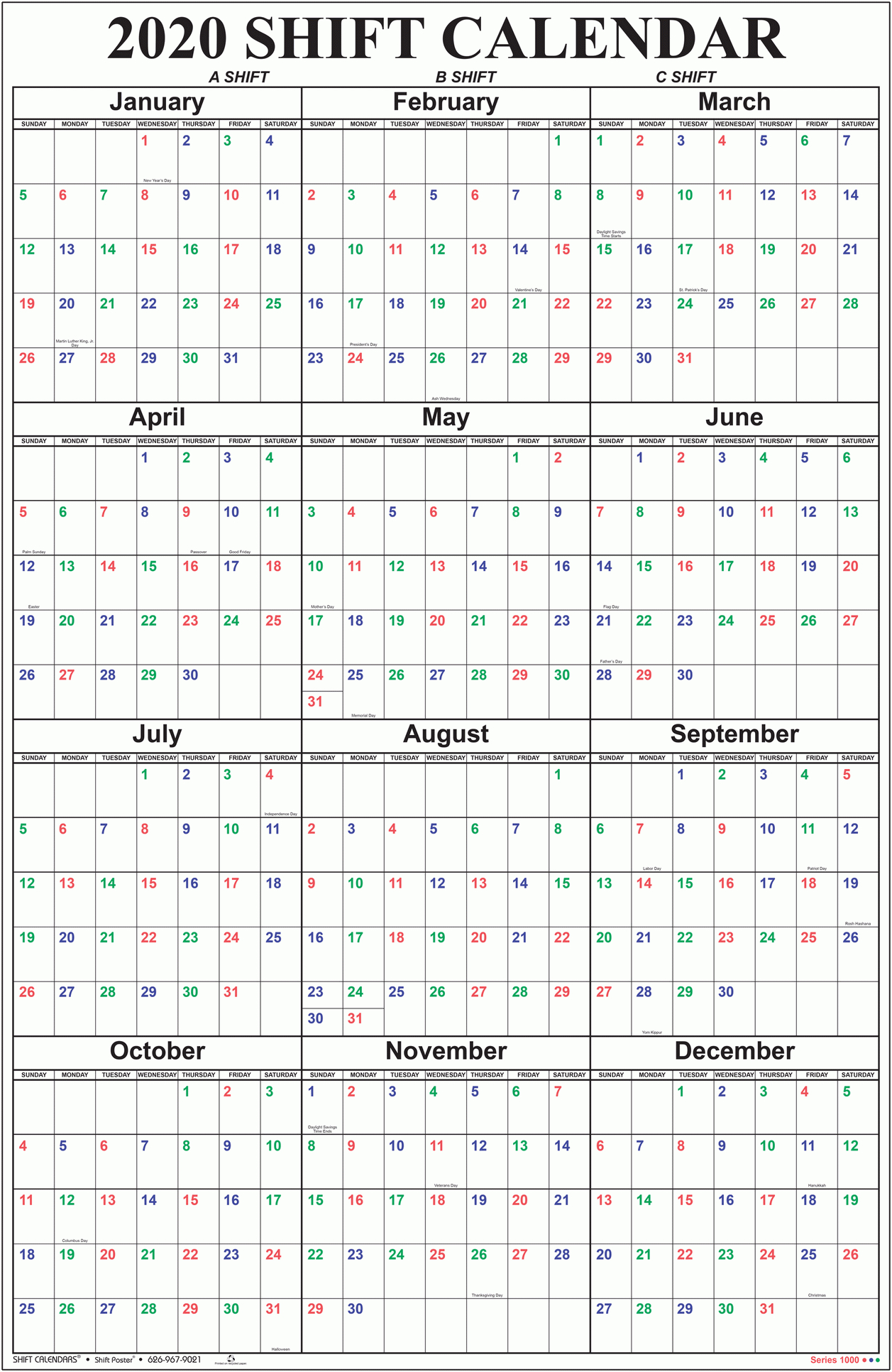 Shift Calendars