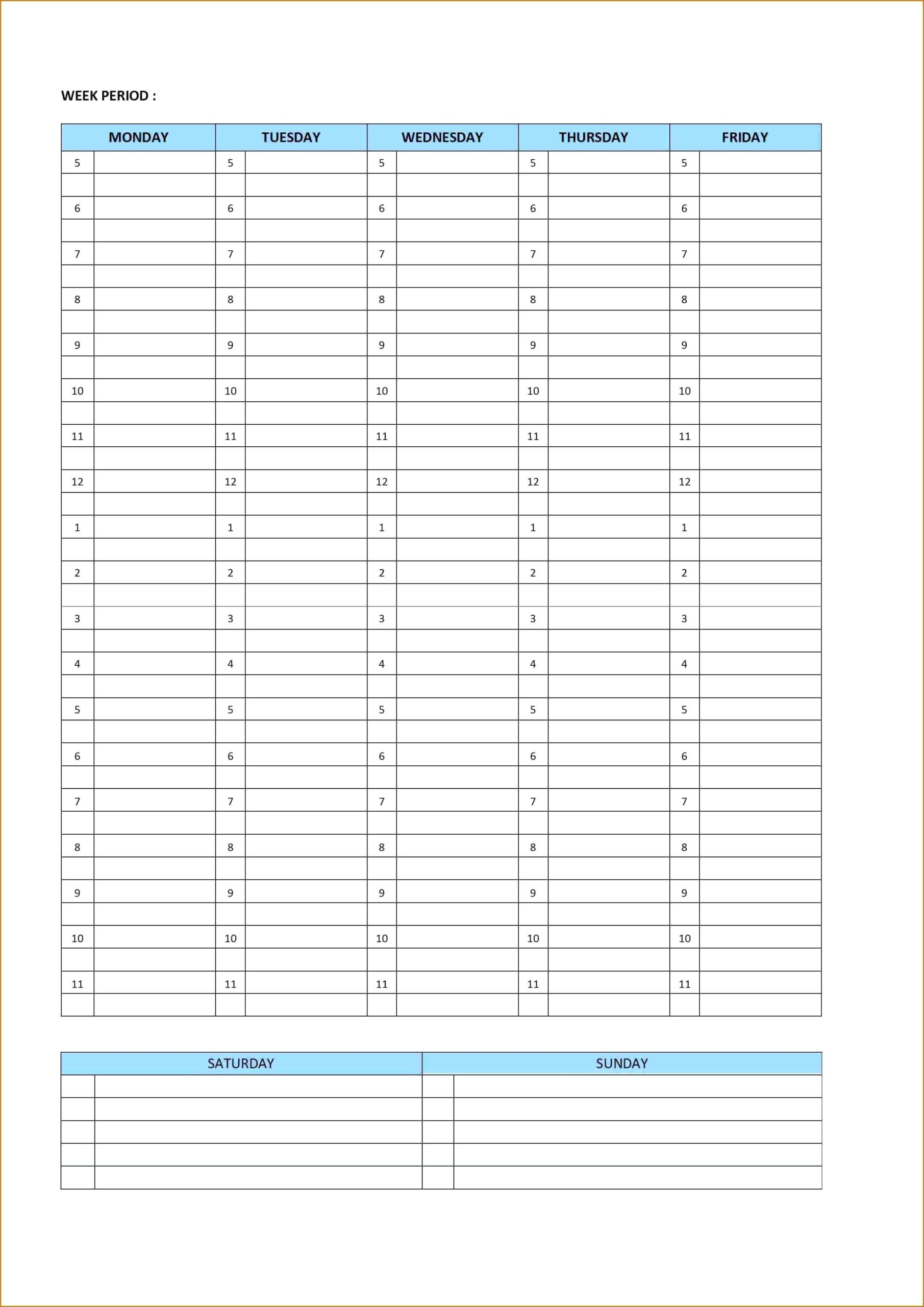 Template Weekly Planners Template Free Printable Planner