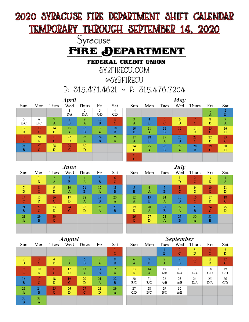 firefighter work schedule