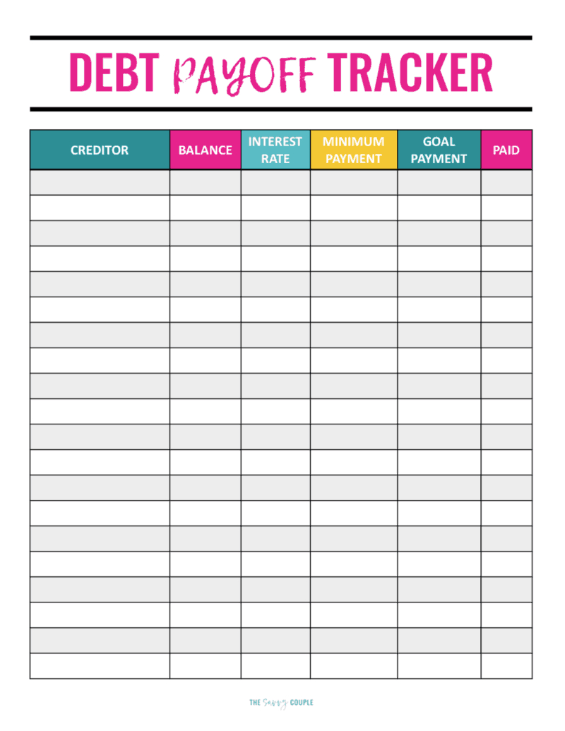 The Ultimate Debt Payoff Planner That Will Help You Crush