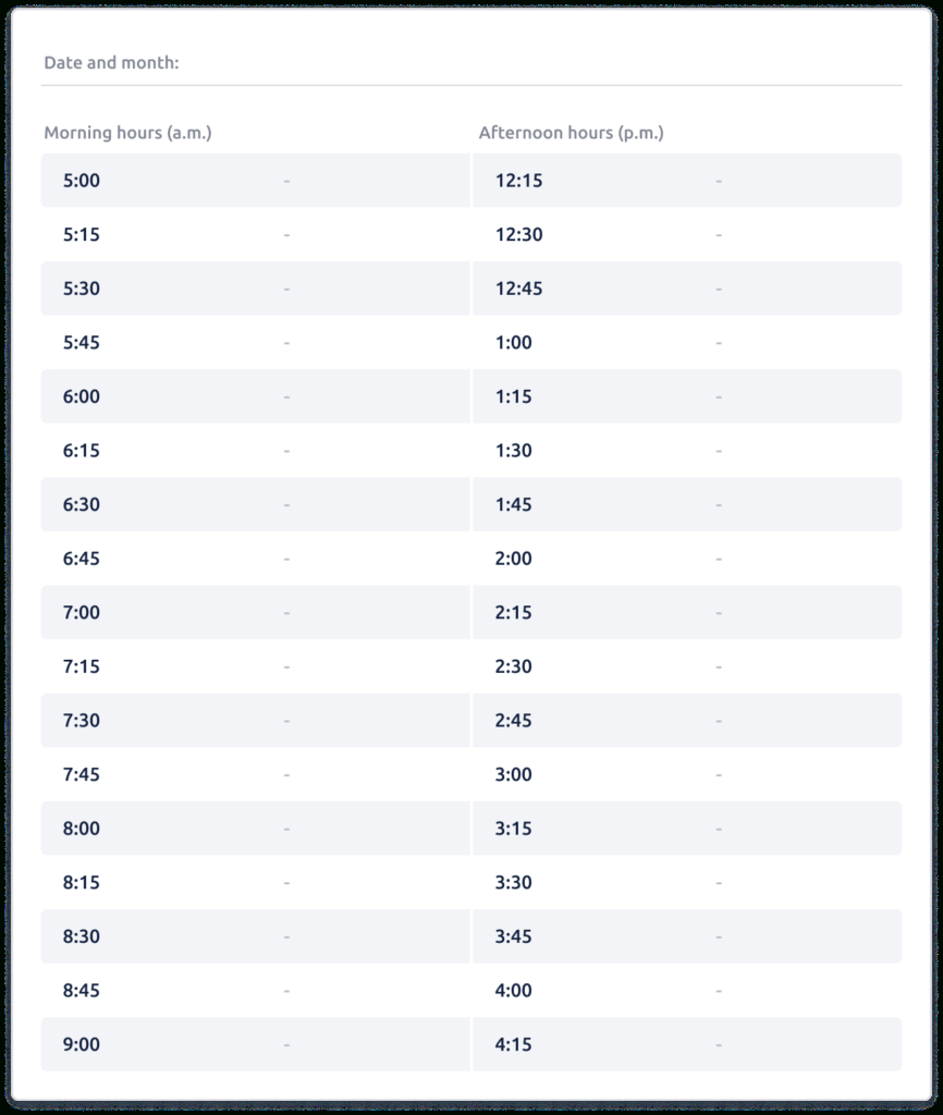 Time Blocking Planner Templates (15-Minute, Daily, Weekly