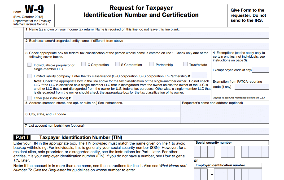 Fillable Most Updated W 9 Form Printable Forms Free Online