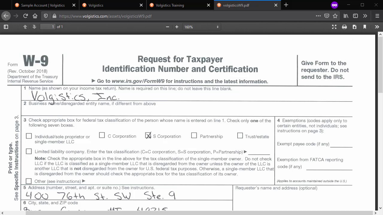 W9 Forms 2020 Printable