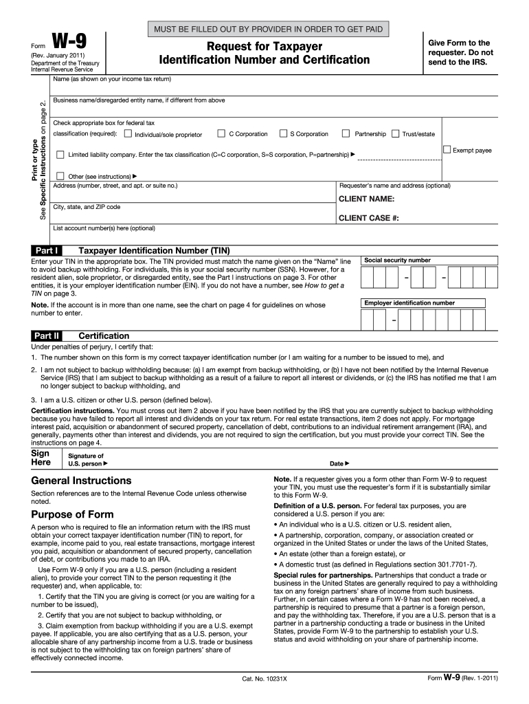 W9 Template - Fill Out And Sign Printable Pdf Template | Signnow