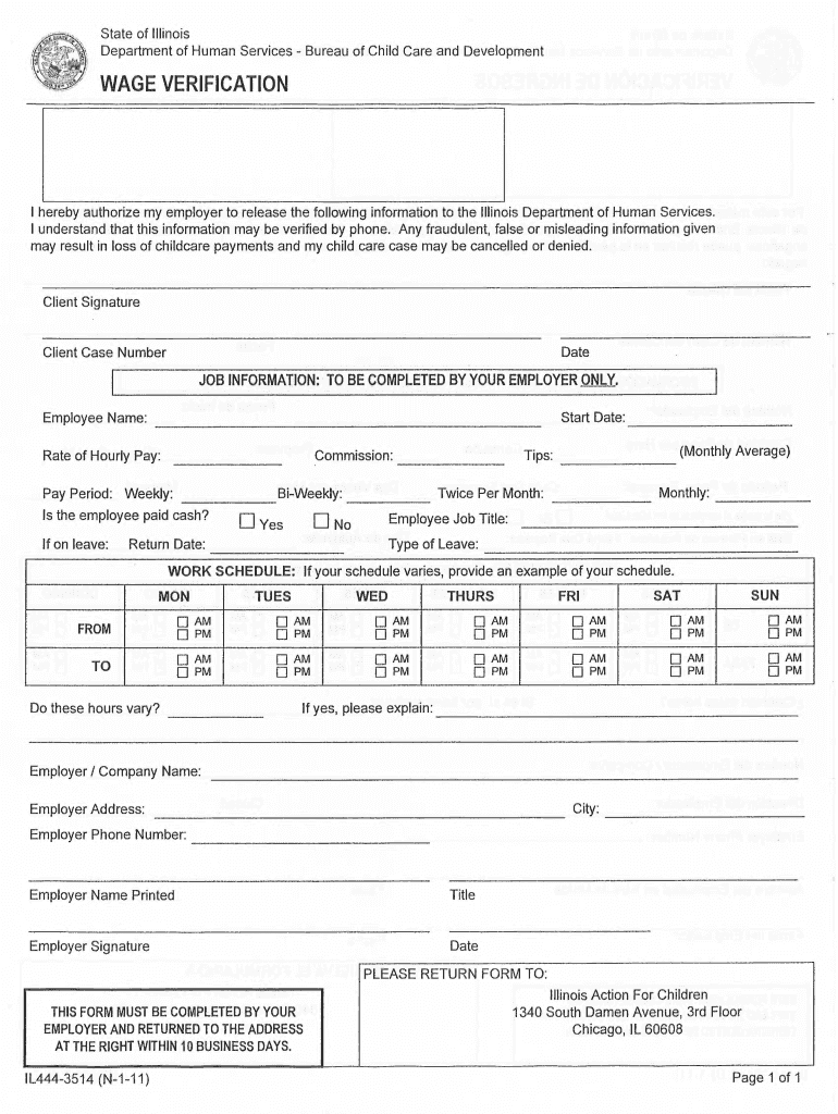Wage Verification Form - Fill Out And Sign Printable Pdf Template | Signnow