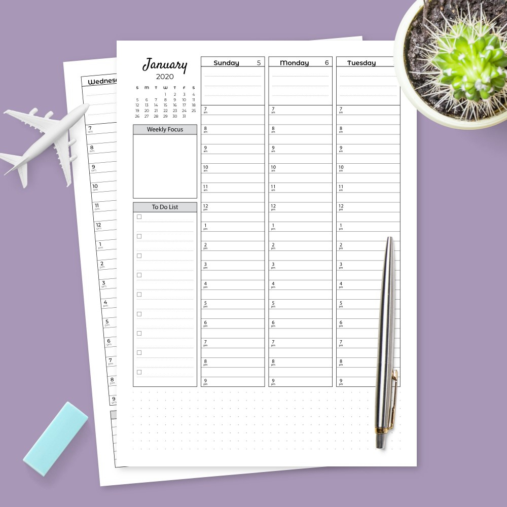 Weekly Planner Templates - Download Week Planner Pdf