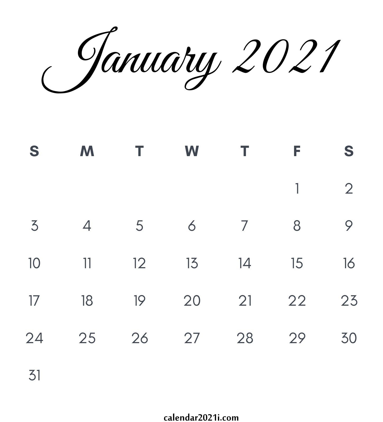 2021 Calendar Monthly Printable | Calendar 2021