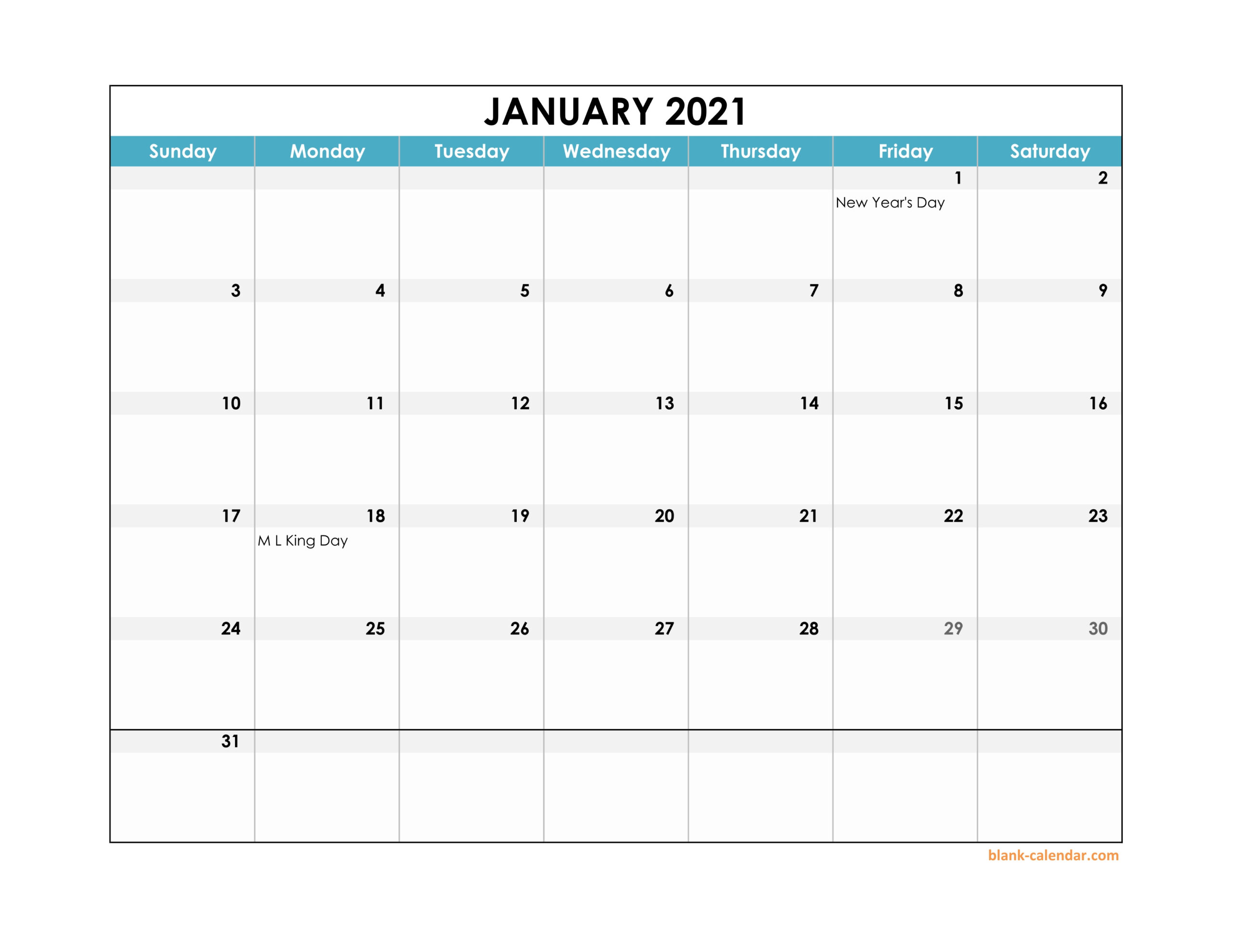 Free 2021 Monthly Planner Printable Pdf