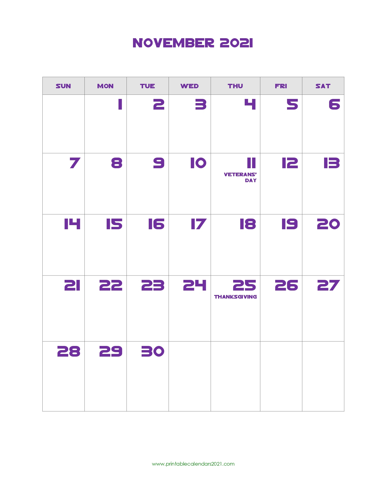 44+ November 2021 Calendar Printable, November 2021 Calendar Pdf