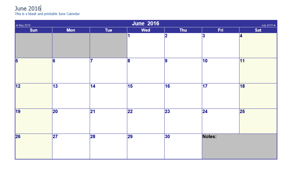 6 Month Calendar Template