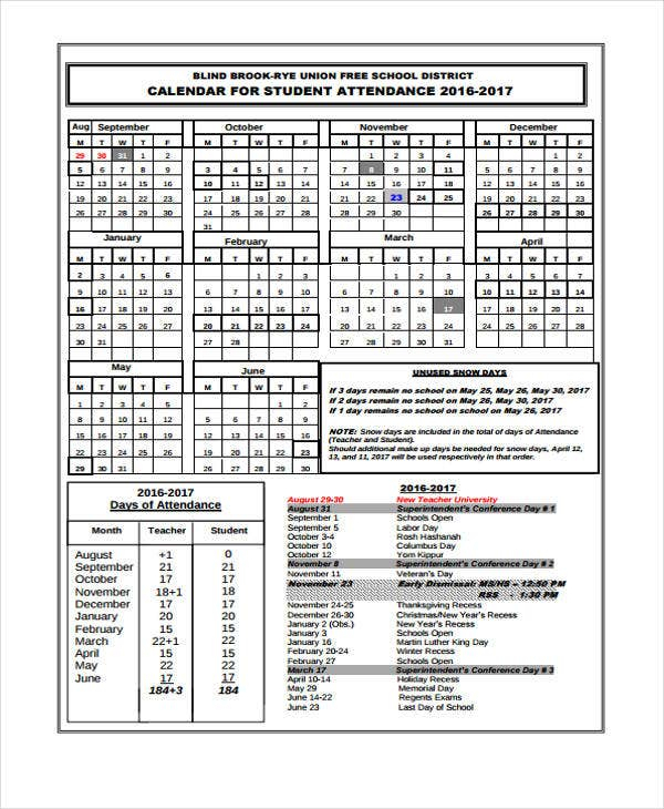 Attendance Calendar Form 2021 Free | Example Calendar Printable