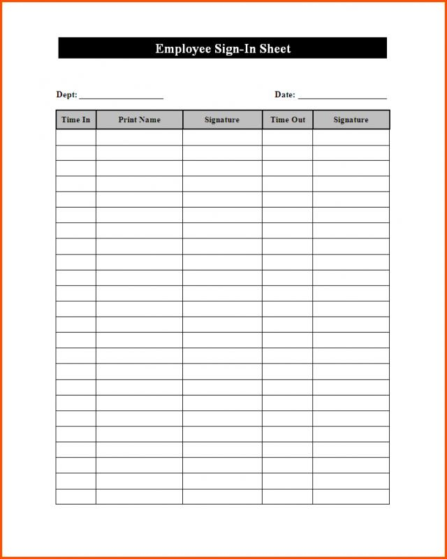 Attendance Sheet Pdf | Template Business