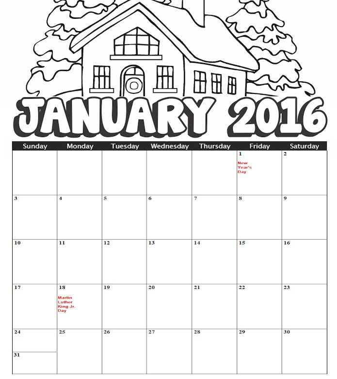 Blank Calendar For Kids - Calendar Template 2020