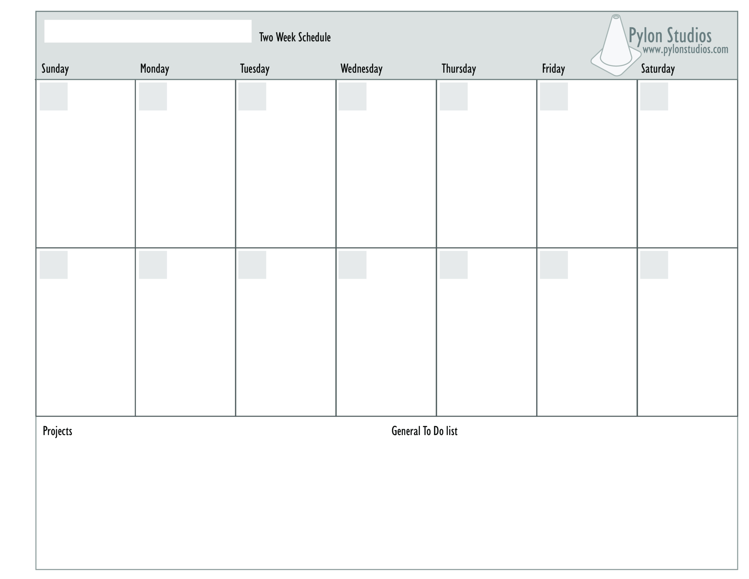 Blank Monday Through Friday Pdf | Calendar Template Printable