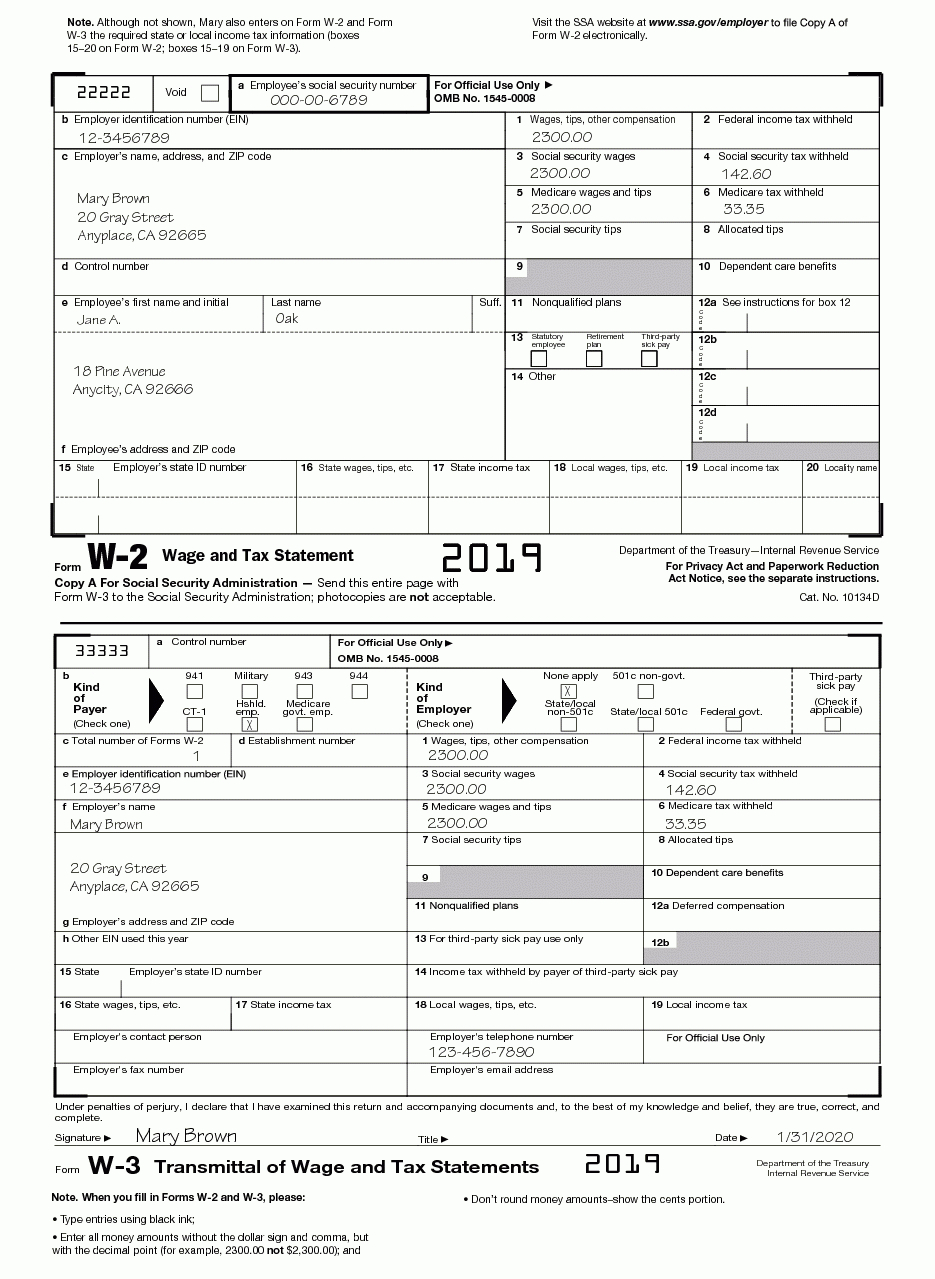 Blank W 9 2020 Form Printable | Calendar Template Printable