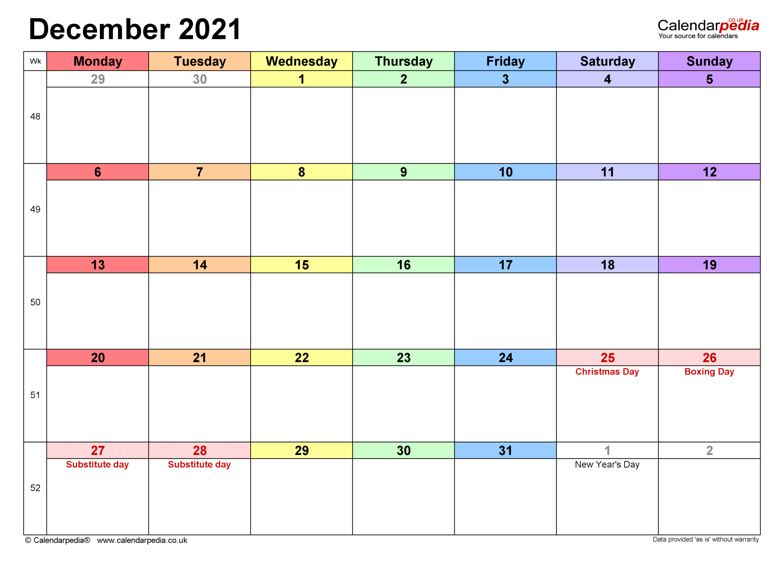 Dec 2021 Calendar