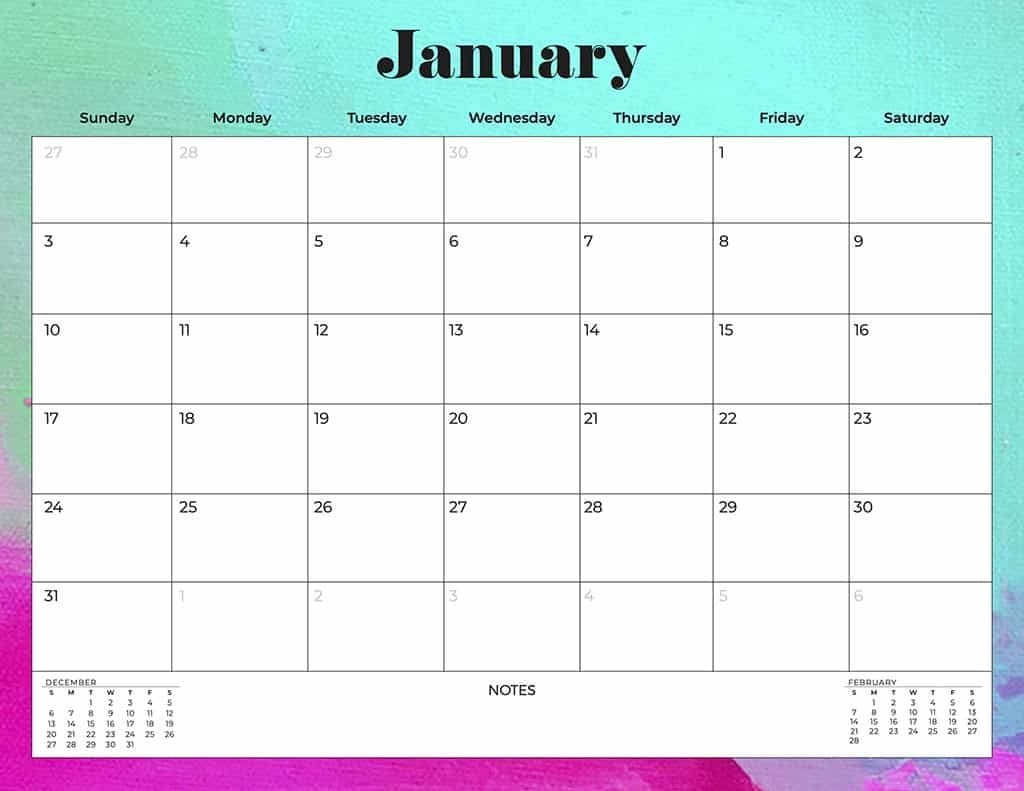 Create Your Printable Calendar 2021 No Download | Get Your