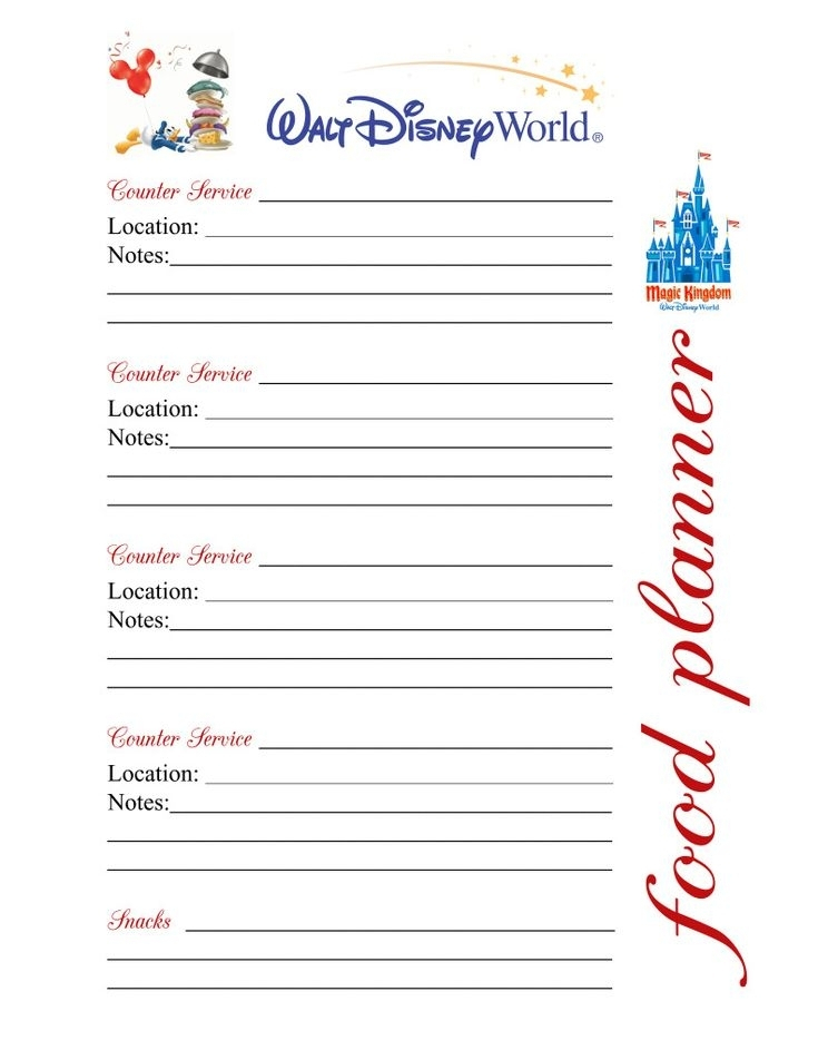 Disney Daily Planner Printables | Printable Calendar